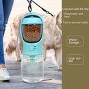Garrafa Portátil para Cachorro e Gato com Armazenamento - Contêiner de Comida e Água para Filhotes, Ração para Cães, Tigela para Alimentação, Suprimentos para Viagem ao Ar Livre