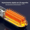 Mini escova alisadora de cabelo portátil sem fio USB