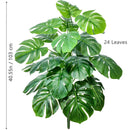 Planta artificial Monstera deliciosa (Pothos, Alocasia) de 103 cm com folhas, ideal para decoração festiva de casa e escritório.