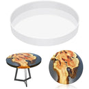 Molde de resina para mesa, redondo de 35,5 cm (14 polegadas), em silicone epóxi, ideal para mesas com efeito rio, artesanato, tábuas de corte e decoração de mesa.