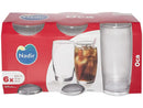 Conjunto de 6 copos de vidro Nadir de 300ml