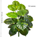 Planta artificial Monstera deliciosa (Pothos, Alocasia) de 103 cm com folhas, ideal para decoração festiva de casa e escritório.