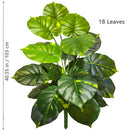 Planta artificial Monstera deliciosa (Pothos, Alocasia) de 103 cm com folhas, ideal para decoração festiva de casa e escritório.