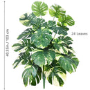 Planta artificial Monstera deliciosa (Pothos, Alocasia) de 103 cm com folhas, ideal para decoração festiva de casa e escritório.