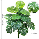 Planta artificial Monstera deliciosa (Pothos, Alocasia) de 103 cm com folhas, ideal para decoração festiva de casa e escritório.