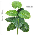 Planta artificial Monstera deliciosa (Pothos, Alocasia) de 103 cm com folhas, ideal para decoração festiva de casa e escritório.