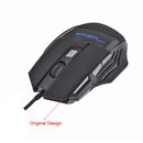 Mouse Gamer USB com Fio, 7 Botões, Retroiluminação, Ergonômico, 5500 DPI, Ajuste de DPI, Óptico, para PC Gamer e Computador Desktop.