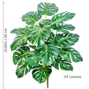 Planta artificial Monstera deliciosa (Pothos, Alocasia) de 103 cm com folhas, ideal para decoração festiva de casa e escritório.