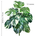 Planta artificial Monstera deliciosa (Pothos, Alocasia) de 103 cm com folhas, ideal para decoração festiva de casa e escritório.