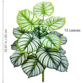 Planta artificial Monstera deliciosa (Pothos, Alocasia) de 103 cm com folhas, ideal para decoração festiva de casa e escritório.