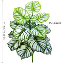 Planta artificial Monstera deliciosa (Pothos, Alocasia) de 103 cm com folhas, ideal para decoração festiva de casa e escritório.