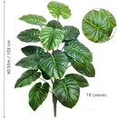 Planta artificial Monstera deliciosa (Pothos, Alocasia) de 103 cm com folhas, ideal para decoração festiva de casa e escritório.