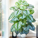 Planta artificial Monstera deliciosa (Pothos, Alocasia) de 103 cm com folhas, ideal para decoração festiva de casa e escritório.