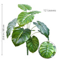 Planta artificial Monstera deliciosa (Pothos, Alocasia) de 103 cm com folhas, ideal para decoração festiva de casa e escritório.