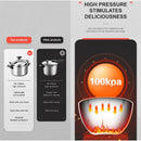 Panela de pressão profissional de alumínio resistente, à prova de explosão, de 3L/5L/7L, para fogão a gás.