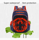 Mochila e estojo de aranha para escola infantil, ideal para meninos do ensino fundamental. Mochila impermeável com estampa de aranha.