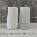 Molde de silicone para vaso redondo listrado, molde para fundição de gesso, resina epóxi, pote de vela, molde cilíndrico para decoração de casa, caixa de armazenamento DIY, artesanato.