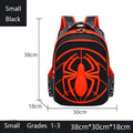 Mochila e estojo de aranha para escola infantil, ideal para meninos do ensino fundamental. Mochila impermeável com estampa de aranha.