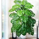 Planta artificial Monstera deliciosa (Pothos, Alocasia) de 103 cm com folhas, ideal para decoração festiva de casa e escritório.