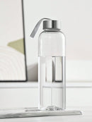 Garrafa de água transparente de plástico, 300/400/500ml, copo portátil para beber água, ideal para esportes, chá e café, garrafa de água infantil para escola.