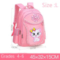 Mochila Infantil Rosa com Gatinho Fofo para Escola Infantil, Mochila Impermeável para Meninas, Estudantes e Adolescentes.