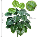 Planta artificial Monstera deliciosa (Pothos, Alocasia) de 103 cm com folhas, ideal para decoração festiva de casa e escritório.