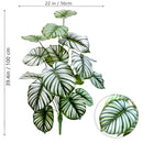 Planta artificial Monstera deliciosa (Pothos, Alocasia) de 103 cm com folhas, ideal para decoração festiva de casa e escritório.