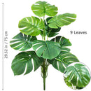 Planta artificial Monstera deliciosa (Pothos, Alocasia) de 103 cm com folhas, ideal para decoração festiva de casa e escritório.