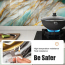 Conjunto de 10 adesivos de azulejo cerâmico 3D impermeáveis, imitação de mármore, autoadesivos para parede e piso, ideais para decoração e reforma residencial.