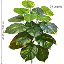Planta artificial Monstera deliciosa (Pothos, Alocasia) de 103 cm com folhas, ideal para decoração festiva de casa e escritório.