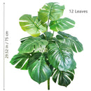 Planta artificial Monstera deliciosa (Pothos, Alocasia) de 103 cm com folhas, ideal para decoração festiva de casa e escritório.
