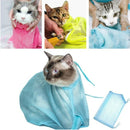 Saco de Banho para Gato em Malha Ajustável, Antirrisco e Antimordidas, para Cães e Gatos, Cortar Unhas, Injeção, Exame, Lavagem, Limpeza, Restrições e Massagem para Pets.