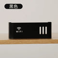 Suporte de parede para roteador Wi-Fi sem fio, caixa de armazenamento em plástico ABS, organizador de cabos e tomadas para sala de estar.