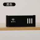 Suporte de parede para roteador Wi-Fi sem fio, caixa de armazenamento em plástico ABS, organizador de cabos e tomadas para sala de estar.
