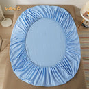 Lençol de baixo 100% algodão com elástico, antiderrapante e ajustável para colchões de solteiro, casal, king e queen size, 140/160/200 cm.