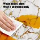 Conjunto de 10 adesivos de azulejo cerâmico 3D impermeáveis, imitação de mármore, autoadesivos para parede e piso, ideais para decoração e reforma residencial.