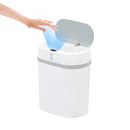 Lixeira com sensor automático, lixeira para reciclagem de banheiro, lixeira automática, lixeira para cozinha, lixeira inteligente com sensor de 12 litros