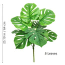 Planta artificial Monstera deliciosa (Pothos, Alocasia) de 103 cm com folhas, ideal para decoração festiva de casa e escritório.