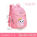 Mochila Infantil Rosa com Gatinho Fofo para Escola Infantil, Mochila Impermeável para Meninas, Estudantes e Adolescentes.