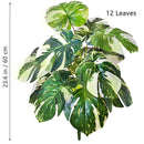 Planta artificial Monstera deliciosa (Pothos, Alocasia) de 103 cm com folhas, ideal para decoração festiva de casa e escritório.