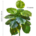 Planta artificial Monstera deliciosa (Pothos, Alocasia) de 103 cm com folhas, ideal para decoração festiva de casa e escritório.