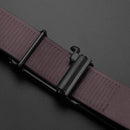 Cinto masculino de negócios com fivela automática em liga metálica, cinto moderno, cinto de luxo para jeans, alças de couro PU de alta qualidade.