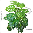 Planta artificial Monstera deliciosa (Pothos, Alocasia) de 103 cm com folhas, ideal para decoração festiva de casa e escritório.