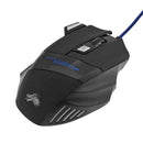 Mouse Gamer USB com Fio, 7 Botões, Retroiluminação, Ergonômico, 5500 DPI, Ajuste de DPI, Óptico, para PC Gamer e Computador Desktop.