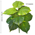 Planta artificial Monstera deliciosa (Pothos, Alocasia) de 103 cm com folhas, ideal para decoração festiva de casa e escritório.