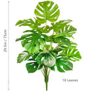 Planta artificial Monstera deliciosa (Pothos, Alocasia) de 103 cm com folhas, ideal para decoração festiva de casa e escritório.