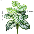 Planta artificial Monstera deliciosa (Pothos, Alocasia) de 103 cm com folhas, ideal para decoração festiva de casa e escritório.