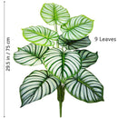 Planta artificial Monstera deliciosa (Pothos, Alocasia) de 103 cm com folhas, ideal para decoração festiva de casa e escritório.