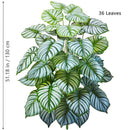 Planta artificial Monstera deliciosa (Pothos, Alocasia) de 103 cm com folhas, ideal para decoração festiva de casa e escritório.