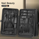 Conjunto de Cortadores de Manicure 8/12/15/20/24 pcs, Cortador de Unhas, Ferramenta de Beleza para Casa, Tesoura de Pedicure, Colher para Ouvido em Aço Inoxidável